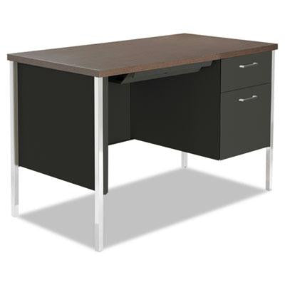 Alera® Single Pedestal Steel Desk