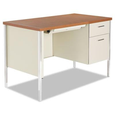 Alera® Single Pedestal Steel Desk