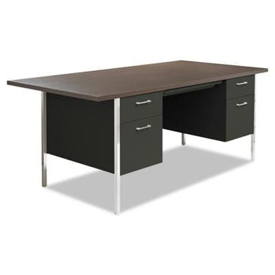 Alera® Double Pedestal Steel Desk