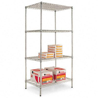 Alera® Industrial Heavy-Duty Wire Shelving Starter Kit