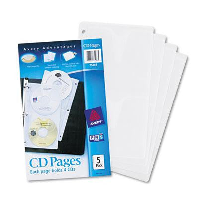 Avery® CD Organizer Sheets for Three-Ring Binders