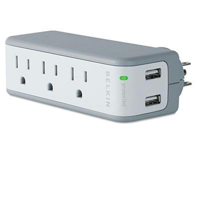 Belkin® Mini Surge Protector with USB Charger