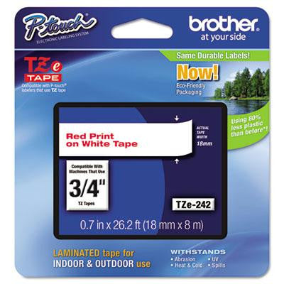 Brother P-Touch® TZe Series Standard Adhesive Laminated Labeling Tape
