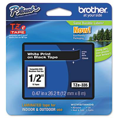 Brother P-Touch® TZe Series Standard Adhesive Laminated Labeling Tape