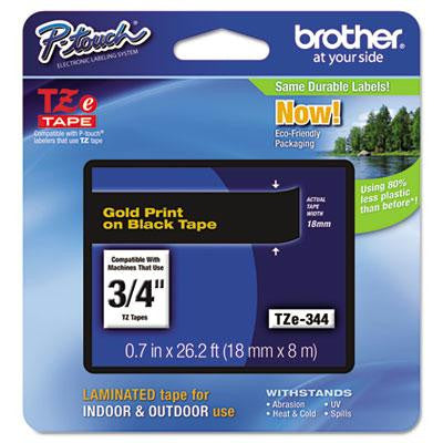 Brother P-Touch® TZe Series Standard Adhesive Laminated Labeling Tape