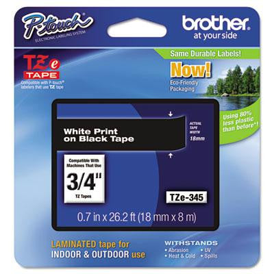 Brother P-Touch® TZe Series Standard Adhesive Laminated Labeling Tape