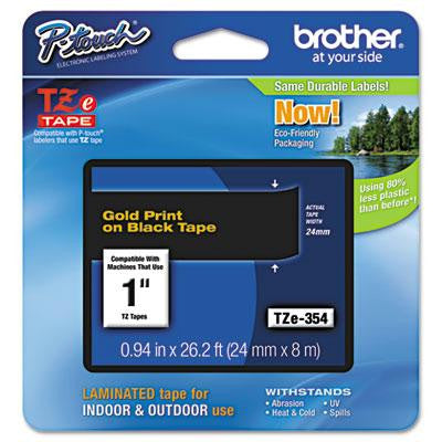 Brother P-Touch® TZe Series Standard Adhesive Laminated Labeling Tape