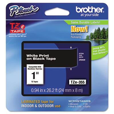 Brother P-Touch® TZe Series Standard Adhesive Laminated Labeling Tape