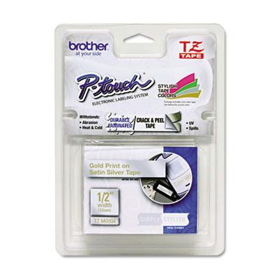 Brother P-Touch® TZe Series Standard Adhesive Laminated Labeling Tape