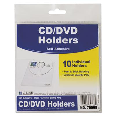 C-Line® Self-Adhesive CD Holder