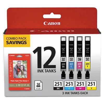Canon® 6513B010 Ink & Paper Pack