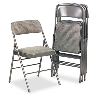Cosco® Deluxe Fabric Padded Seat and Back Folding Chair