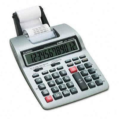 Casio® HR-100TM Portable Printing Calculator