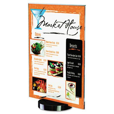 deflecto® Superior Image® Round Base Sign Holder
