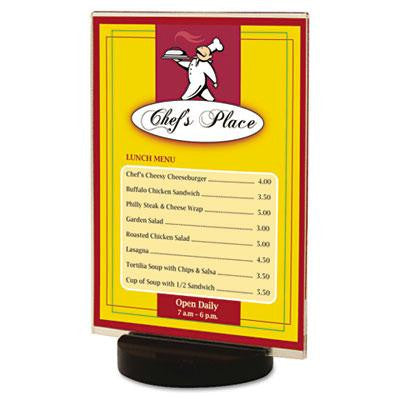 deflecto® Superior Image® Round Base Sign Holder