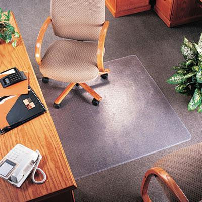 deflecto® SuperMat Frequent Use Chair Mat for Medium Pile Carpeting