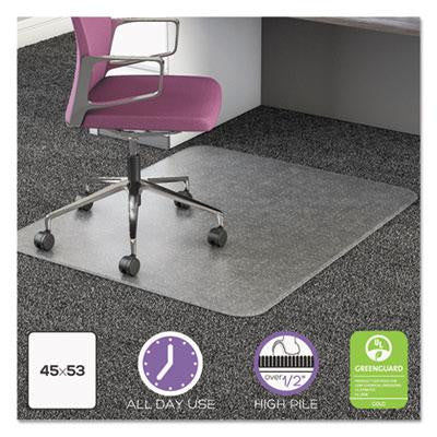 deflecto® UltraMat All Day Use Chair Mat for High Pile Carpeting