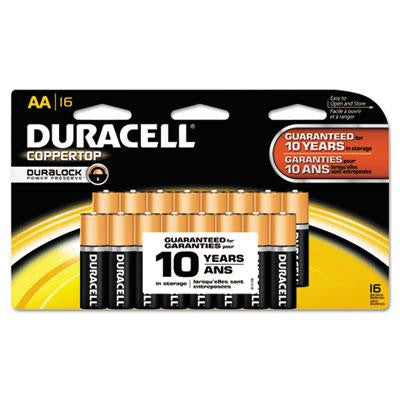 Duracell® CopperTop® Alkaline Batteries with Duralock Power Preserve™ Technology