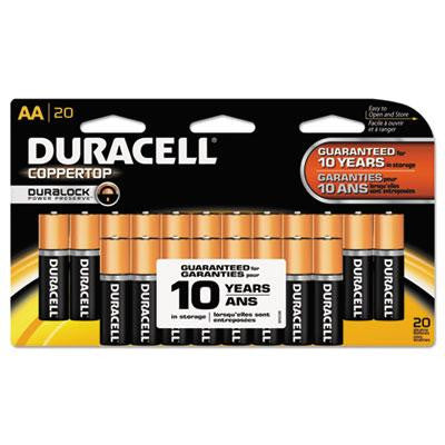 Duracell® CopperTop® Alkaline Batteries with Duralock Power Preserve™ Technology