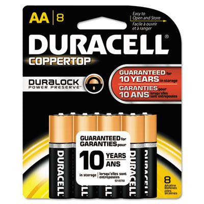 Duracell® CopperTop® Alkaline Batteries with Duralock Power Preserve™ Technology