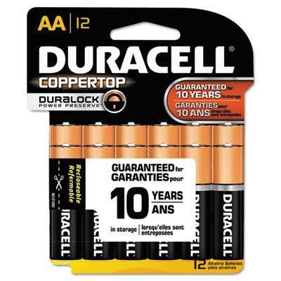Duracell® CopperTop® Alkaline Batteries with Duralock Power Preserve™ Technology