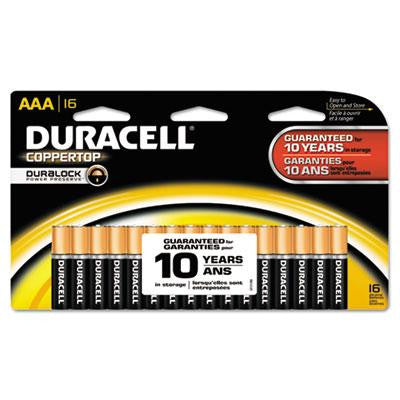 Duracell® CopperTop® Alkaline Batteries with Duralock Power Preserve™ Technology