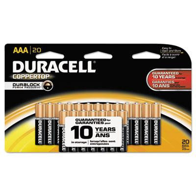 Duracell® CopperTop® Alkaline Batteries with Duralock Power Preserve™ Technology