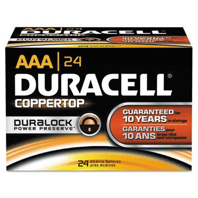 Duracell® CopperTop® Alkaline Batteries with Duralock Power Preserve™ Technology
