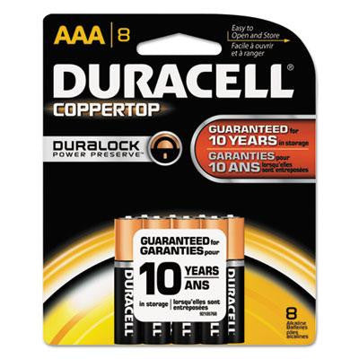 Duracell® CopperTop® Alkaline Batteries with Duralock Power Preserve™ Technology