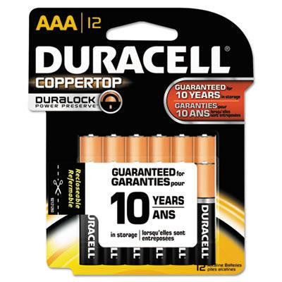Duracell® CopperTop® Alkaline Batteries with Duralock Power Preserve™ Technology
