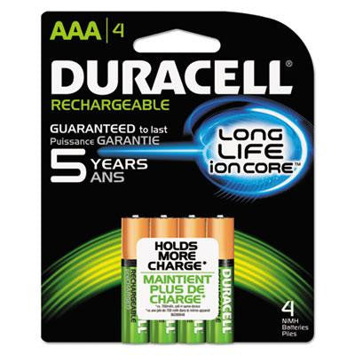 Duracell® Rechargeable StayCharged™ NiMH Batteries with Duralock Power Preserve™ Technology
