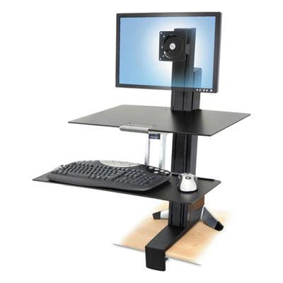 Ergotron® WorkFit-S Sit-Stand Workstation