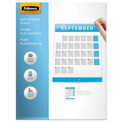 Fellowes® Self-Adhesive Laminating Sheets