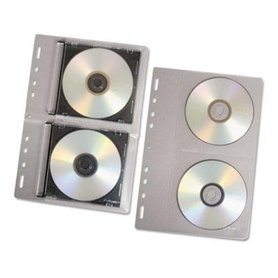 Fellowes® Vinyl CD-DVD Protector Single-Sided Sheets for Three-Ring Binders