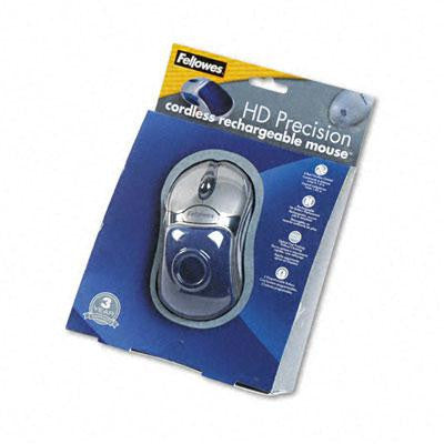Fellowes® HD Precision Cordless Optical Five-Button Gel Mouse