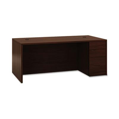 HON® 10500 Series™ "L" Workstation Single Pedestal Desk with Full-Height Pedestal
