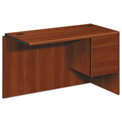 HON® 10700 Series™ "L" Workstation Return with Three-Quarter Height Pedestal on Right
