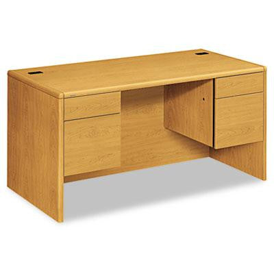 HON® 10700 Series™ Double Pedestal Desk with Three-Quarter Height Pedestals