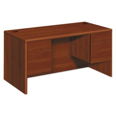 HON® 10700 Series™ Double Pedestal Desk with Three-Quarter Height Pedestals