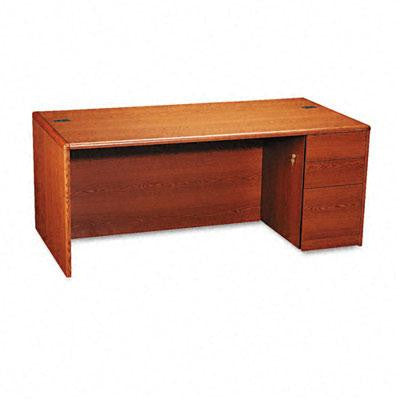 HON® 10700 Series™ Single Pedestal Desk with Full-Height Pedestal on Right