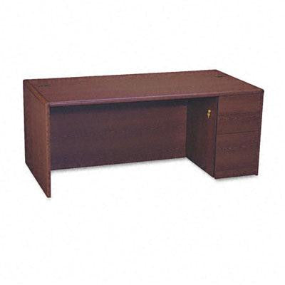 HON® 10700 Series™ Single Pedestal Desk with Full-Height Pedestal on Right