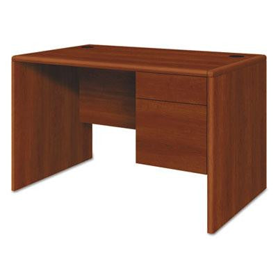 HON® 10700 Series™ Single Pedestal Desk with Three-Quarter Height Right Pedestal