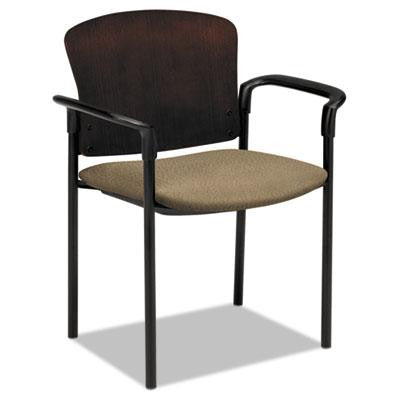 HON® Pagoda® 4091 Wood Back Stacking Guest Chair with Arms