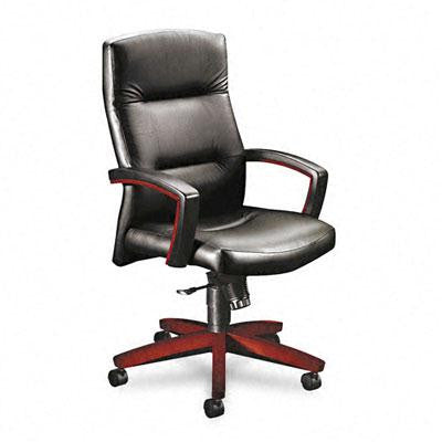 HON® 5000 Series Park Avenue Collection® Executive High-Back Swivel-Tilt Leather Chair