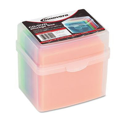 Innovera® CD-DVD Slim Storage Box