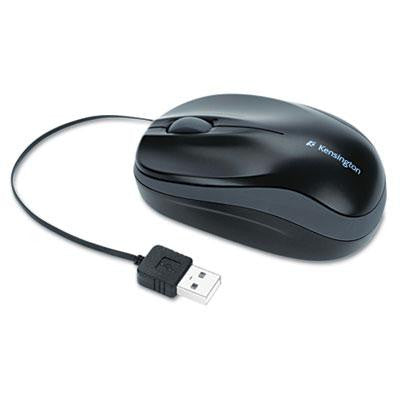 Kensington® Pro Fit™ Optical Mouse with Retractable Cord