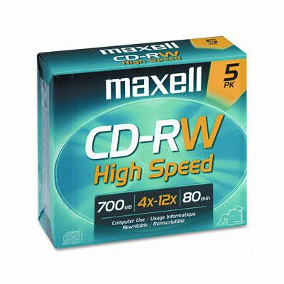 Maxell® CD-RW High-Speed Rewritable Disc