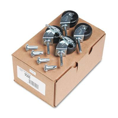 Quartet® Casters for Double-Sided Dry Erase Easel with Oak Stand