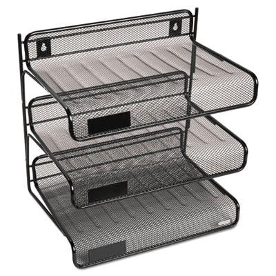 Rolodex™ Mesh Three-Tier Desk Shelf