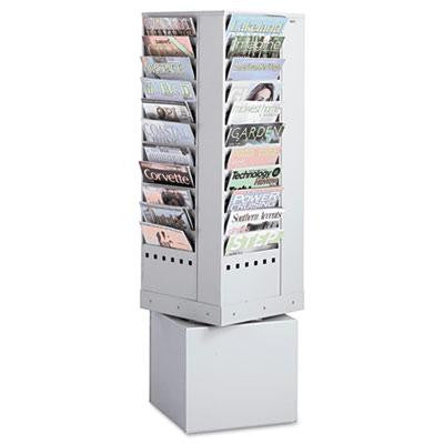 Safco® Steel Rotary Magazine Rack
